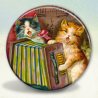 Singing Accordion Playing Cats
