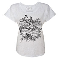 Alice Flamingo Birds of a Feather Tri-Blend Wide Neck Dolman T-shirt