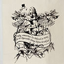 Alice Flamingo Birds of a Feather Wonderland Organic Cotton Liquor and Wine Bottle Tote Bag