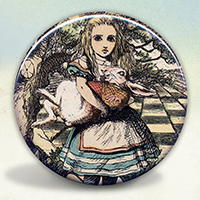 Alice Holding The White Rabbit