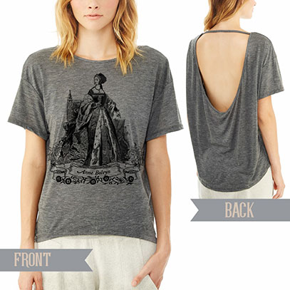 Anne Boleyn Alternative pony open back t-shirt