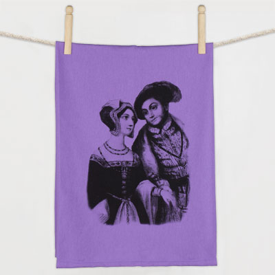 Anne Boleyn & Henry VIII Flour Sack Towel