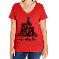 Anne Boleyn Curvy Fit Plus Size Tee V-neck Scoop and Tank Style