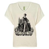 Anne Boleyn Eco-Jersey sleeveless hooded poncho OS