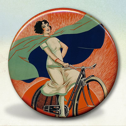 Cycles Onyx French Art Deco Bicycle Lady 
