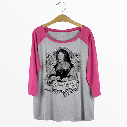 Catherine of Aragon Curvy Plus Size Raglan Baseball T-shirt