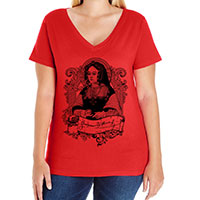 Catherine of Aragon Curvy Fit Plus Size Tee V-neck Scoop and Tank Style