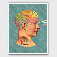 Clean Mind Phrenology Style 