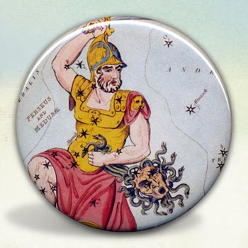Constellation of Perseus and Caput Medusae