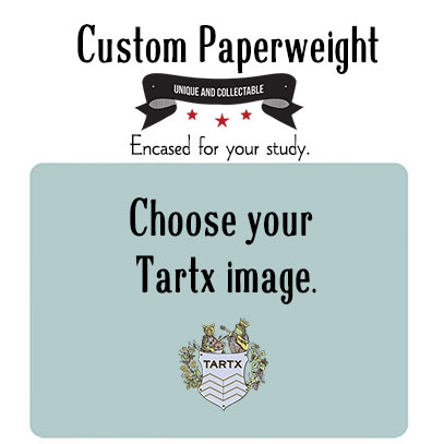 A Custom Glass Round Paperweight