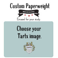 A Custom Glass Round Paperweight