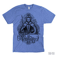 Queen Elizabeth I in Coronation Robes Men's Unisex T-shirt 50/50 and 100% Cotton
