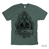 Queen Elizabeth I in Coronation Robes Men's Unisex T-shirt 50/50 and 100% Cotton