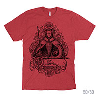 Queen Elizabeth I in Coronation Robes Men's Unisex T-shirt 50/50 and 100% Cotton