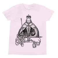 Queen Elizabeth l Kids Tee Shirt Size 8-12  -TIMT
