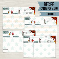 Flea Circus cocktail and recipe cards