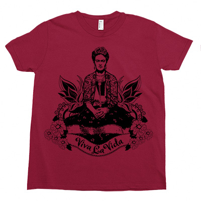 Frida Viva La Vida Kids Tee Shirt Size 2-12