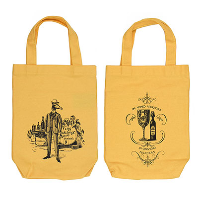 Giraffe Anthropomorphic Organic Cotton Liquor and Wine Bottle Tote Bag - TIMT