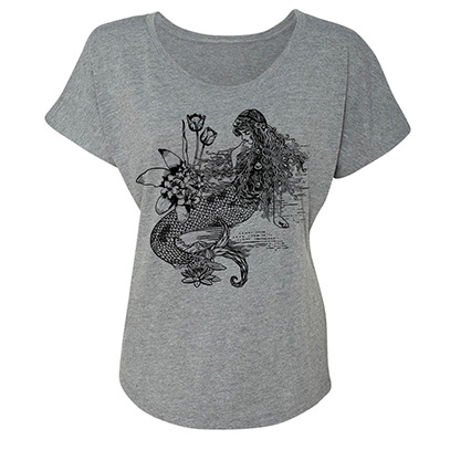 Mermaid La Luxure Tri-Blend Dolman T-Shirt