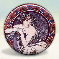 Alphonse Mucha Femme aux Coquelicots