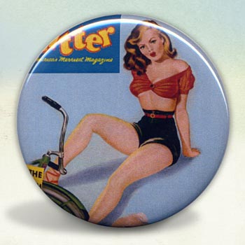 Pin Up with Her Bicycle