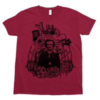 Edgar Allan Poe Kids Tee Shirt Size 2-12