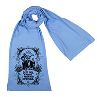 Calavera's Toasting Screen printed Cotton Scarf