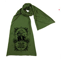 Calavera's Toasting Screen printed Cotton Scarf