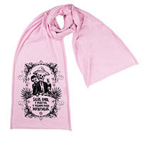 Calavera's Toasting Screen printed Cotton Scarf