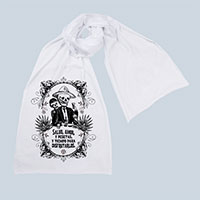 Calavera's Toasting Screen printed Cotton Scarf