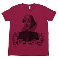 William Shakespeare Kids Tee Shirt Size 2-12