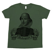 William Shakespeare Kids Tee Shirt Size 2-12