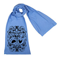 Comedy Tragedy Theatre Masks Scarf