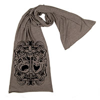 Comedy Tragedy Theatre Masks Scarf