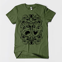 Comedy Tragedy Theater Masks T-shirt 