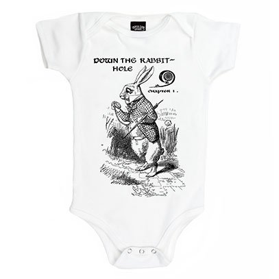 White Rabbit Wonderland organic one piece