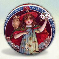 Witch with Owl and Cards