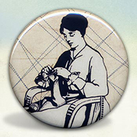 Vintage Woolcraft Knitting Gal